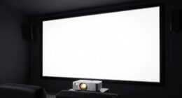 adjust projector for screen size
