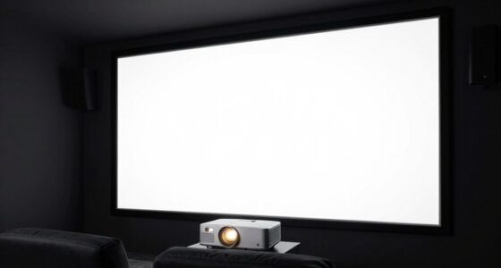 adjust projector for screen size