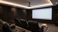 basement projector room construction