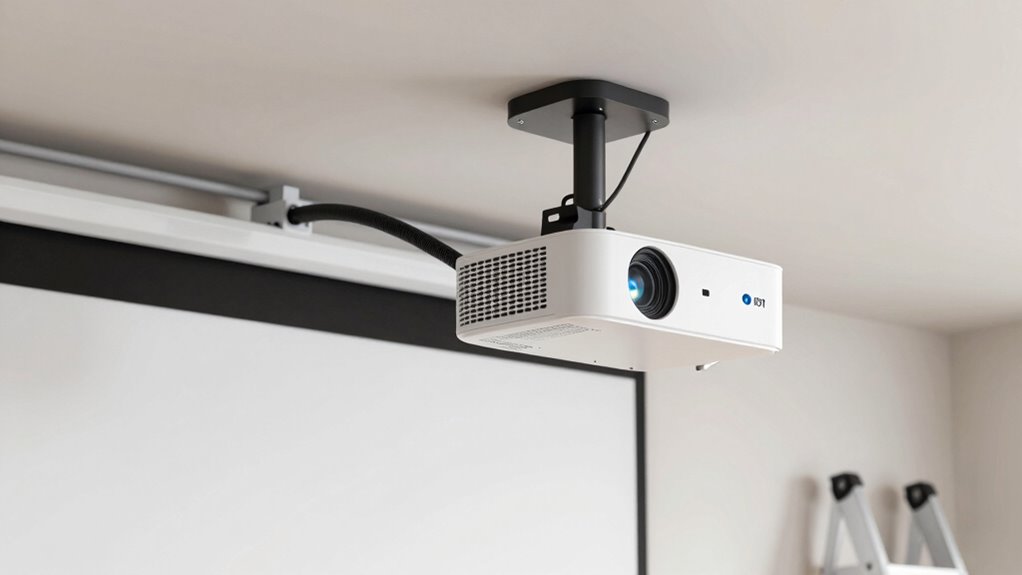 careful projector mounting planning