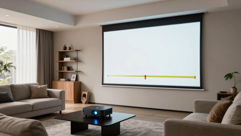 choosing projector throw ratio
