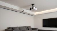 concealing projector cables effectively
