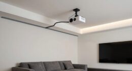 concealing projector cables effectively