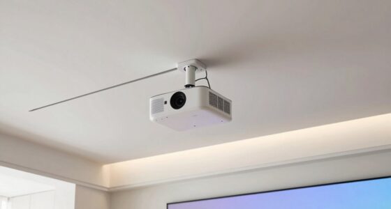 concealing projector wiring cables