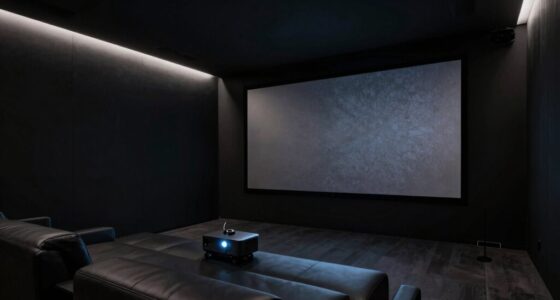 create a projector friendly dark room