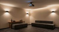 elegant understated projector ambiance