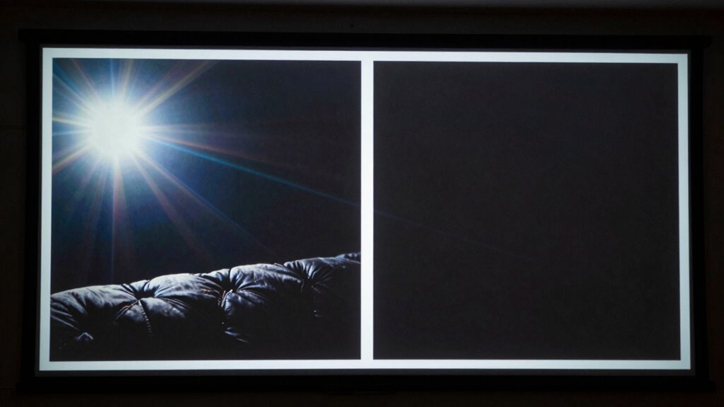 enhances projector black levels