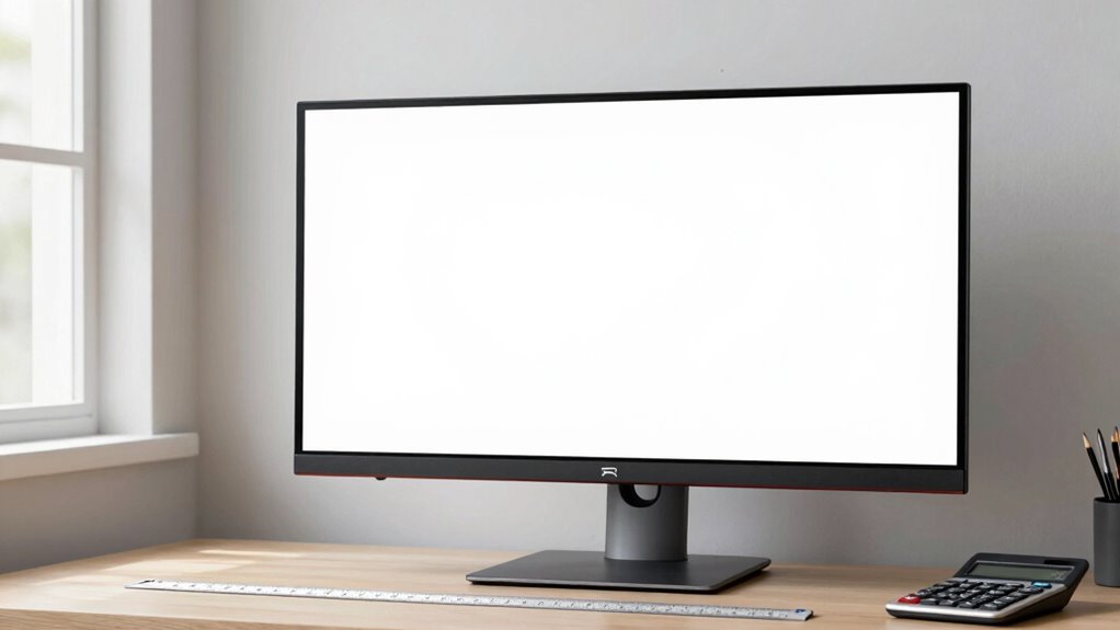 ergonomic monitor height setup