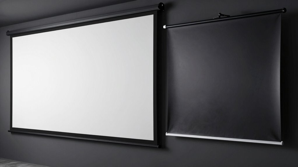 fixed versus motorized screens