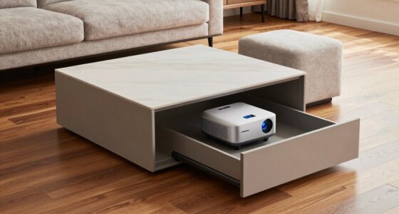 hidden projector storage furniture