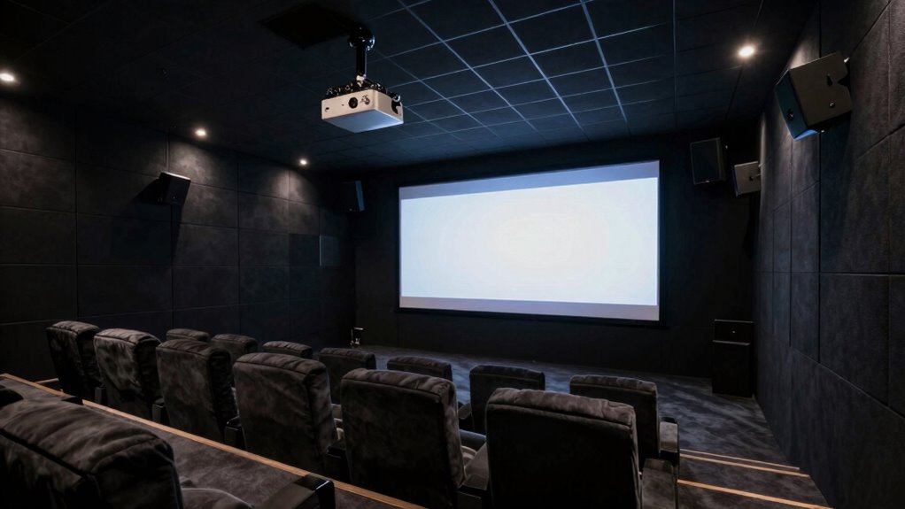 immersive soundproofed theater setup