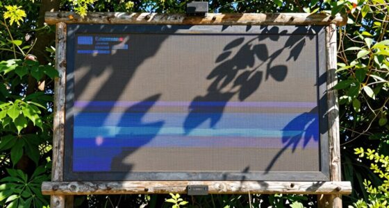 incorrect outdoor screen selection