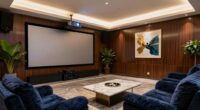 luxury projector room decor