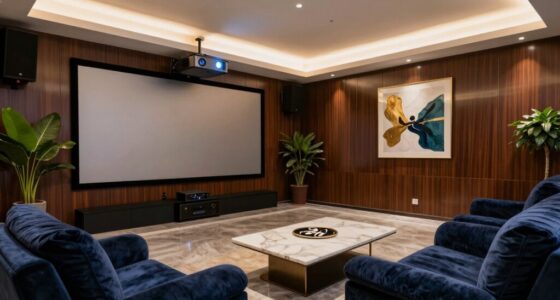 luxury projector room decor