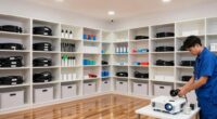 maintain a tidy projector area