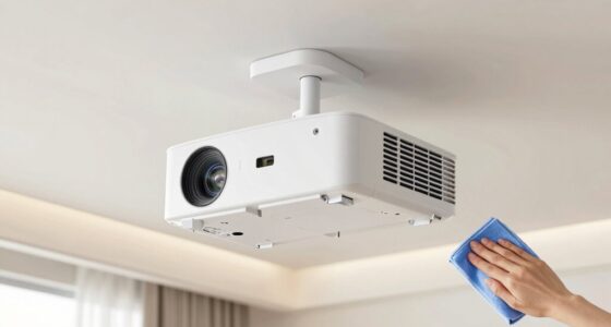 maintain projector dust free