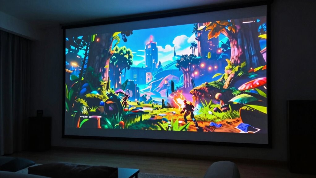 optimal projector gaming setup