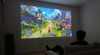optimal projector screen size
