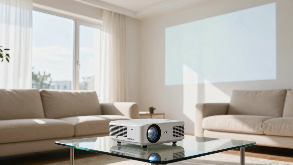 optimize projector in bright rooms