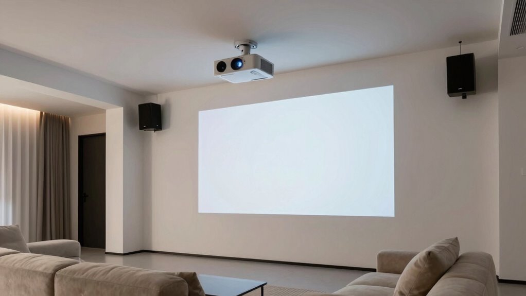 projector setup and soundproofing