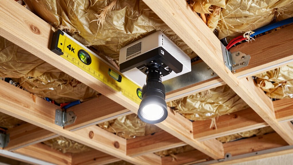 proper projector ceiling installation