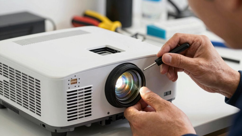 regular projector cleaning routine
