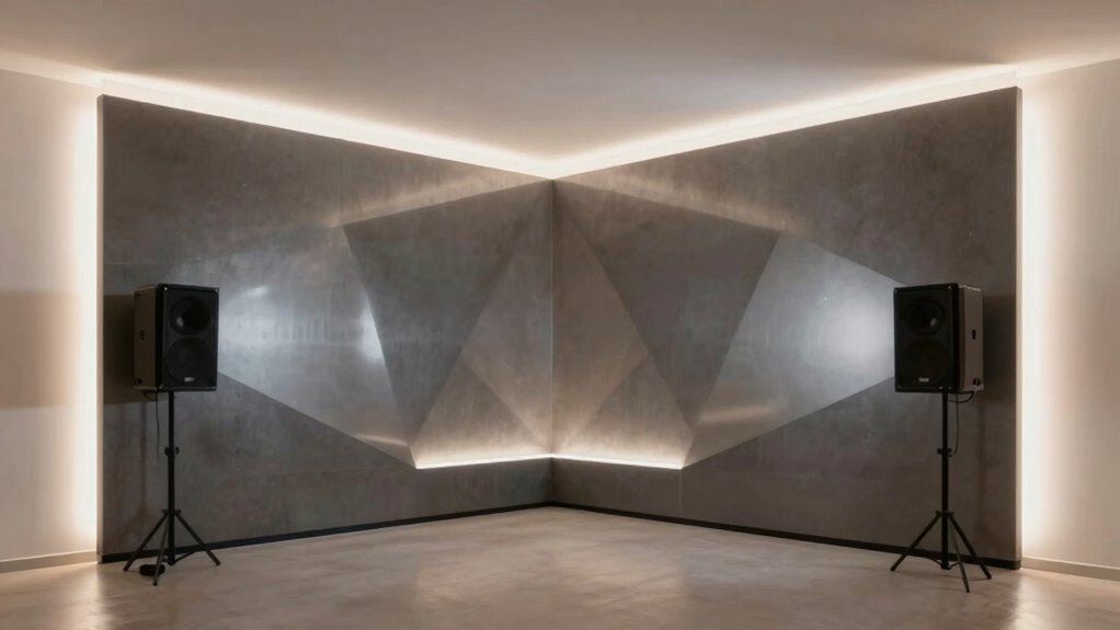 room shape affects sound and visuals