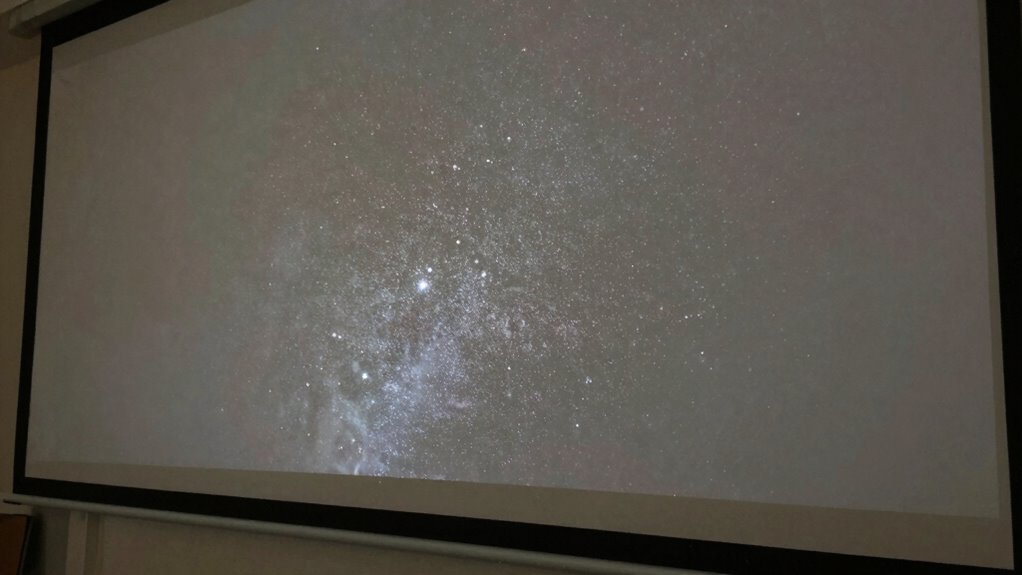 screen material and ambient lighting