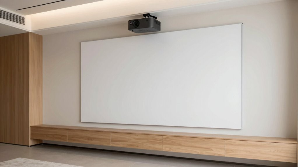 seamless built in projector setup