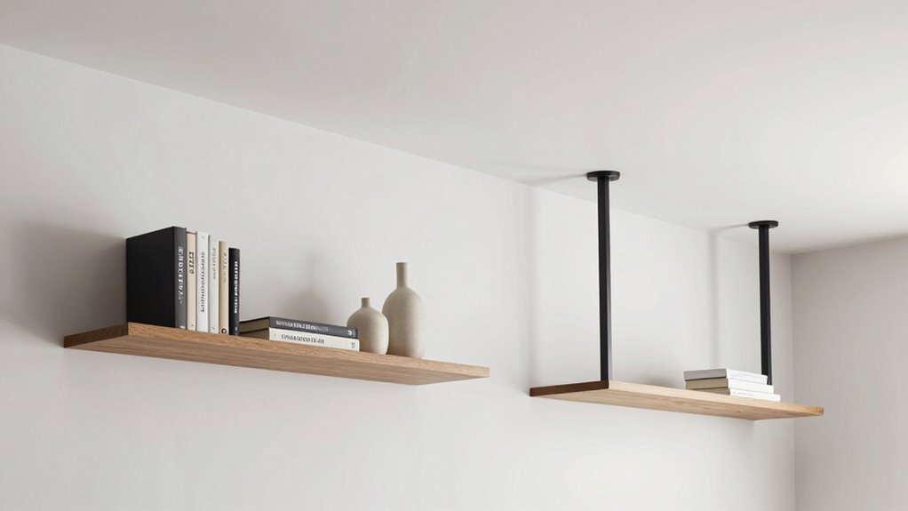 shelf versus ceiling mounting