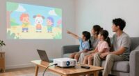 simple family projector setup