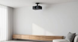 simple sleek projector arrangement