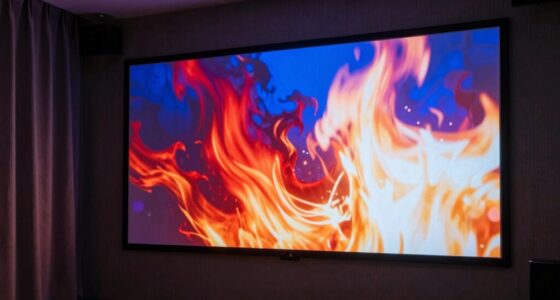 superior screen outperforms projector