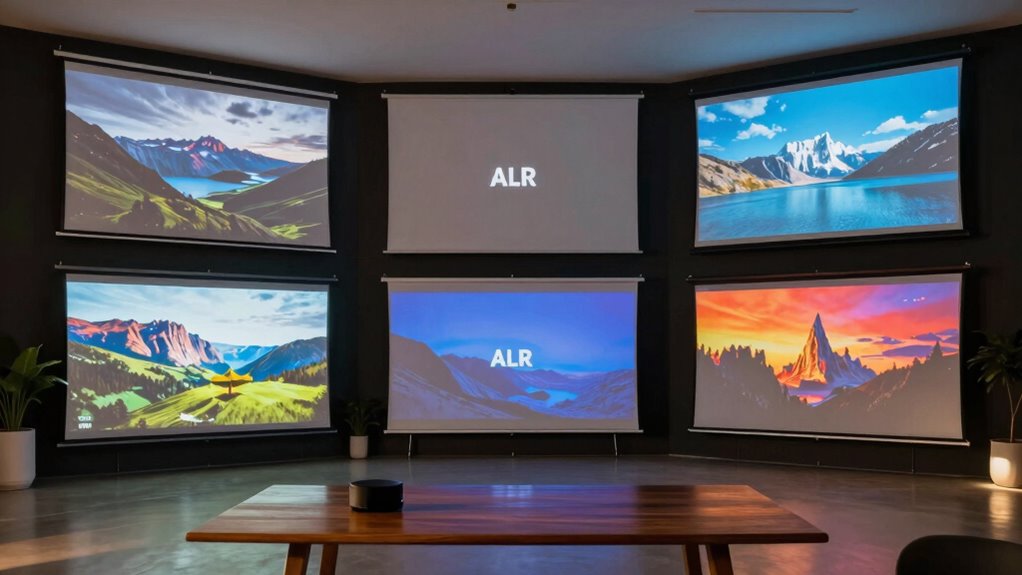 top alr projector screens