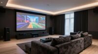 top ceiling projector screens