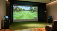 top golf simulator screens