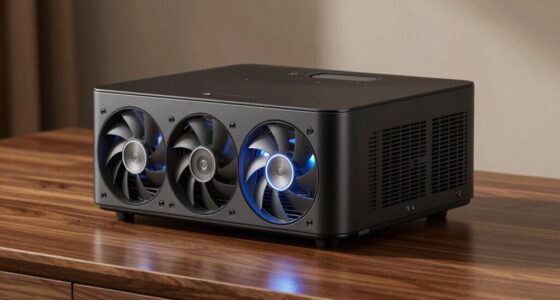 top projector cooling fans