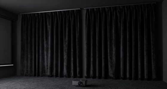 top projector room curtains