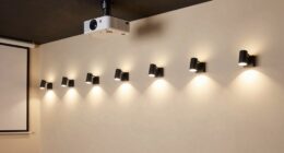 top projector room lighting