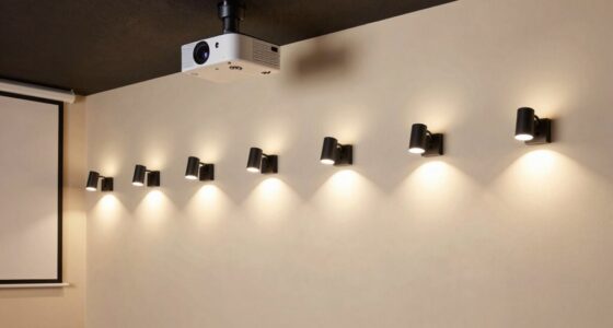 top projector room lighting