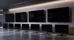 top rear projection screens