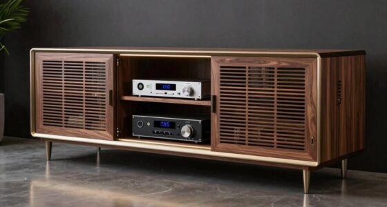 top ventilated av cabinets