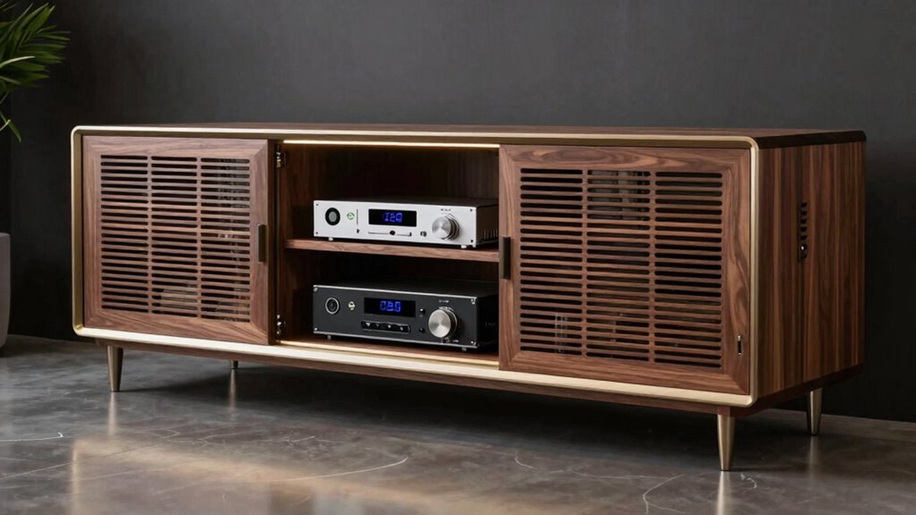 top ventilated av cabinets