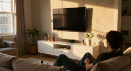 They Made A Blank-Box Living Room Look Custom Without Hiring A Carpenter