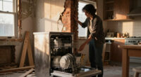 A Victorian Home's Entire Kitchen Was Demolished — Except For The Dishwasher