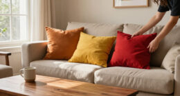 They Took A Risk On Mustard And Red — It Completely Changed This Living Room