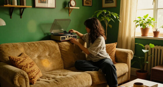 They Turned Their Beige 1900S Parlor Into A Bold, Green “Analog Room”