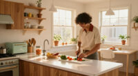 This Kitchen Was Straight Out Of The '70S Until A Cozy All-White Redo