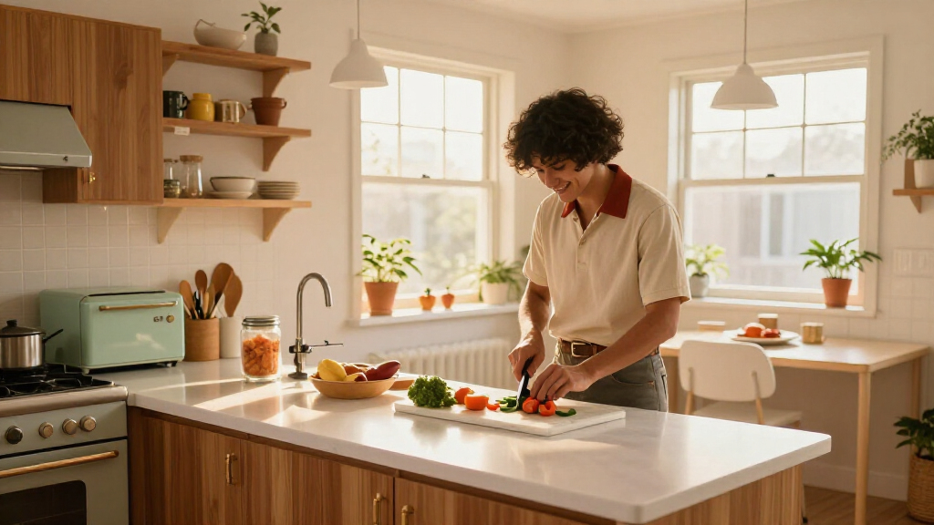 This Kitchen Was Straight Out Of The '70S Until A Cozy All-White Redo