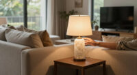 Walmart's New $25 Travertine-Look Lamp Looks Shockingly High-End
